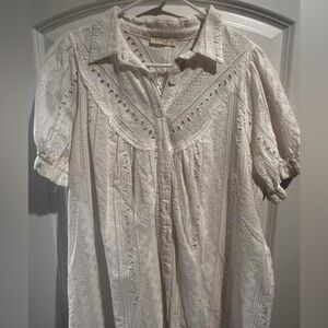 ILLA ILLA White Eyelet Mini Dress